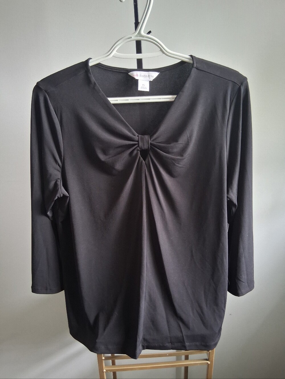 Liz Claiborne Black Blouse Size PL